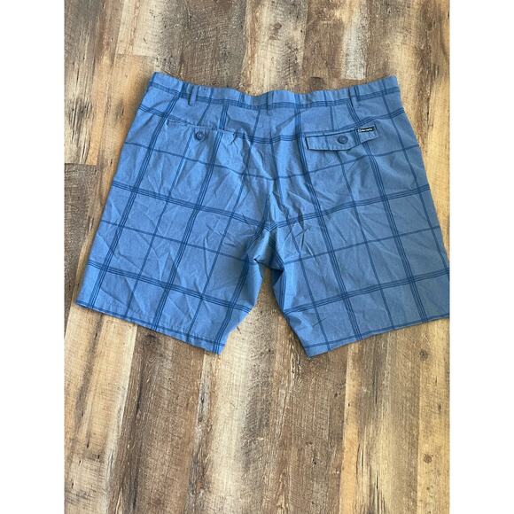 Ocean Pacific OP Flex men’s blue plaid swim board shorts 46 - Picture 3 of 5